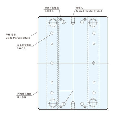 Cơ sở khuôn tùy chỉnh FS136HH H13 Cơ sở khuôn nhựa cho các sản phẩm kỹ thuật số